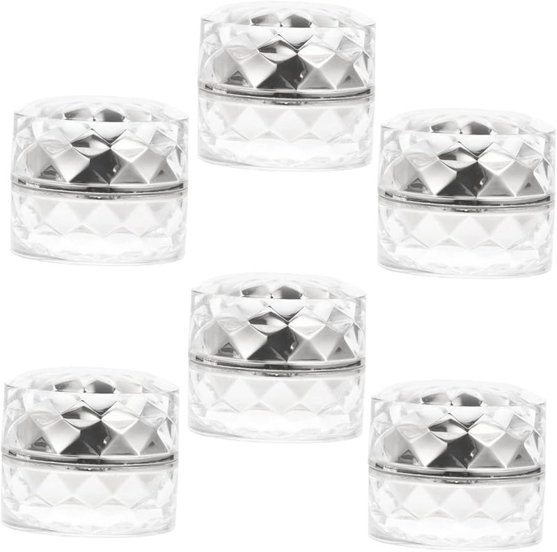 6Pcs Travel Jars With Sealable Lids Small Cream Containers For Cosmetics Lip Balm - Image 1